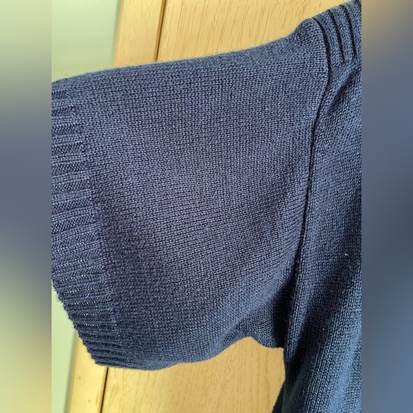 Kenneth Too Plus Blue Anchor Intarsia Knit Vintage 70s Plus Size Sweater Top XL - Picture 5 of 11